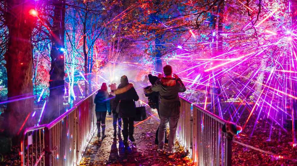 Christmas at Bute Park illumination event. Credit Bute Park